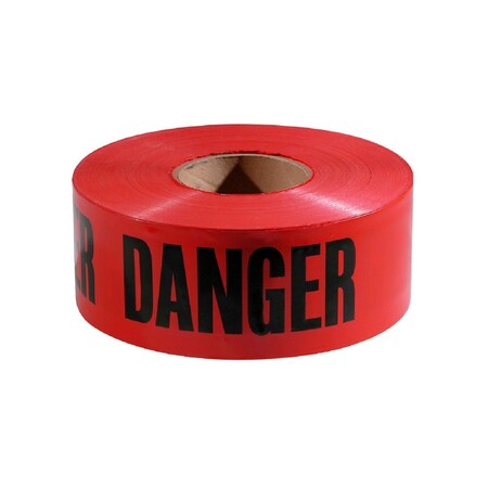 Milwaukee Tool 1000 FT. PREMIUM RED, BARRICADE TAPE - DANGER,  77-1004